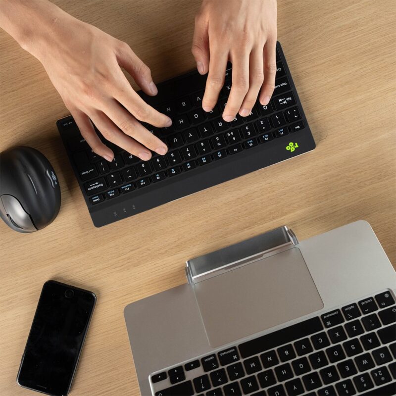 R-Go Compact Break | ergonomiczna klawiatura 75 % z przypomnieniem przerw