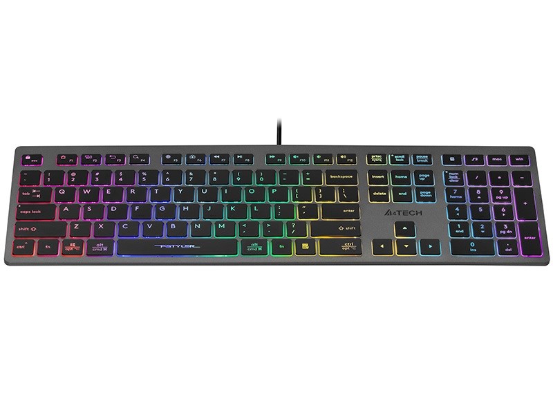 A4Tech FStyler FX60H | Podświetlenie RGB | 104 Klawisze