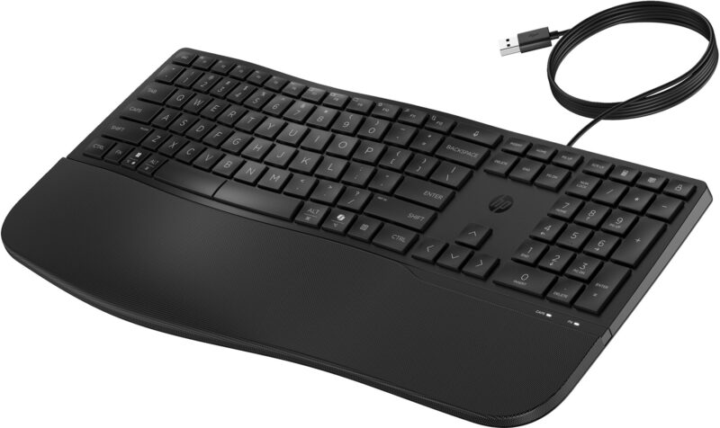 HP 485 Comfort | Przewodowa Klawiatura Ergonomiczna | USB
