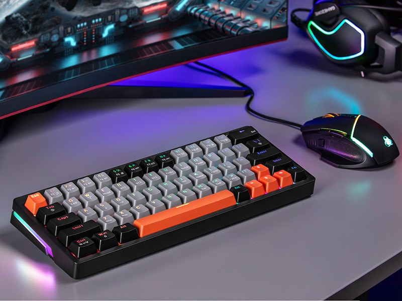Tracer Gamezone Evo1 | Hot-Swap 63-key | Szara Klawiatura Gamingowa