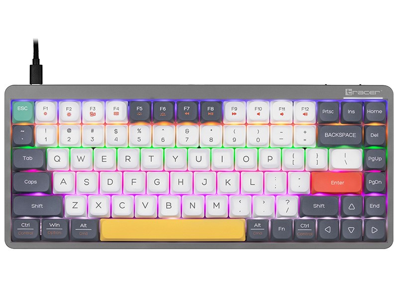 Tracer Fina 84 Grey | Outemu Red Switch | 84-Key Hot-Swap