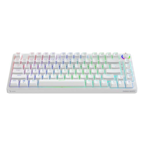 SAVIO Phenix White | Bezprzewodowa Klawiatura Mechaniczna | Gateron Red Pro