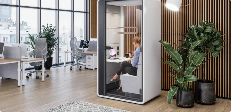 Kabina akustyczna jednoosobowa HushHybrid