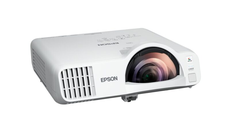 Epson EB-L210SF Projektor krótkiego rzutu 4000 ANSI lumenów 3LCD Kompatybilność 3D Biały