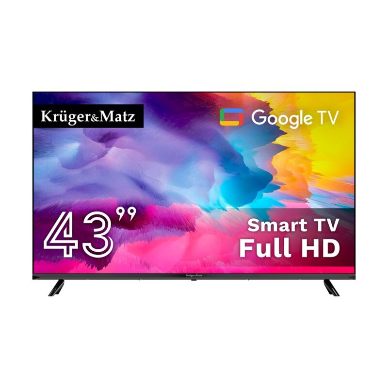 Telewizor Kruger&Matz 43" FHD Google TV 5.0  DVB-T2/T/C  H.265 HEVC