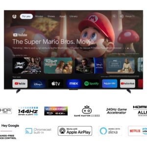Telewizor TCL 98C655 QLED 98" 4K Ultra HD 120Hz Google TV Dolby Vision IQ Titan