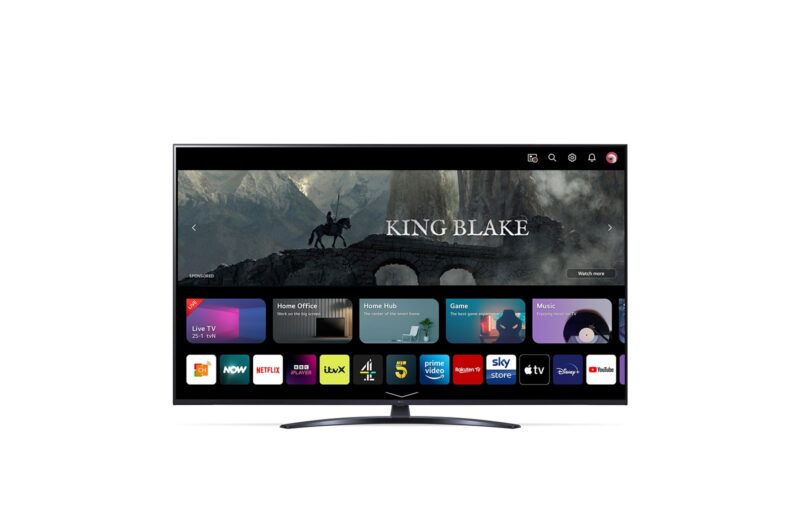 Telewizor LG 55UR81003LJ LED 55'' 4K Ultra HD WebOS Dolby Digital DVB-T2 Czarny