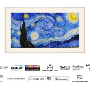 Telewizor TCL NXTFrame 55A300W QLED 55'' 4K Ultra HD 144Hz Google TV Dolby Vision IQ Biały