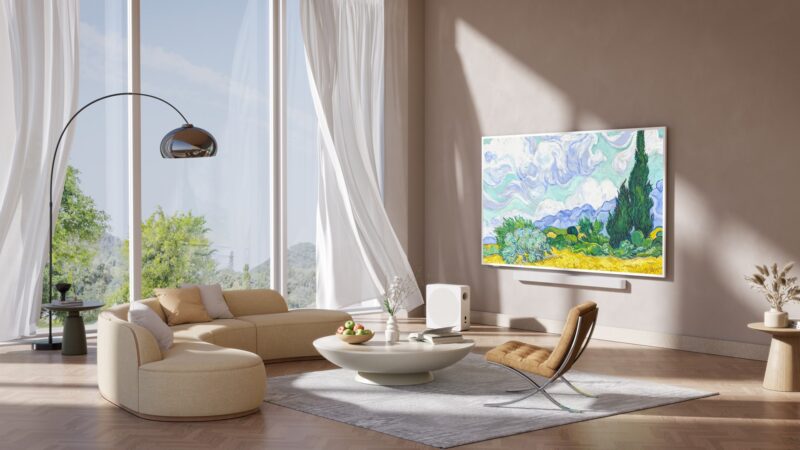 Telewizor TCL NXTFrame 55A300 PRO QLED 55'' 4K Ultra HD 144Hz Google TV Dolby Vision IQ Biały