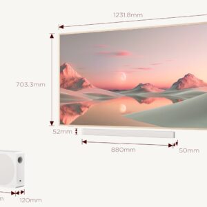 Telewizor TCL NXTFrame 55A300 PRO QLED 55'' 4K Ultra HD 144Hz Google TV Dolby Vision IQ Biały