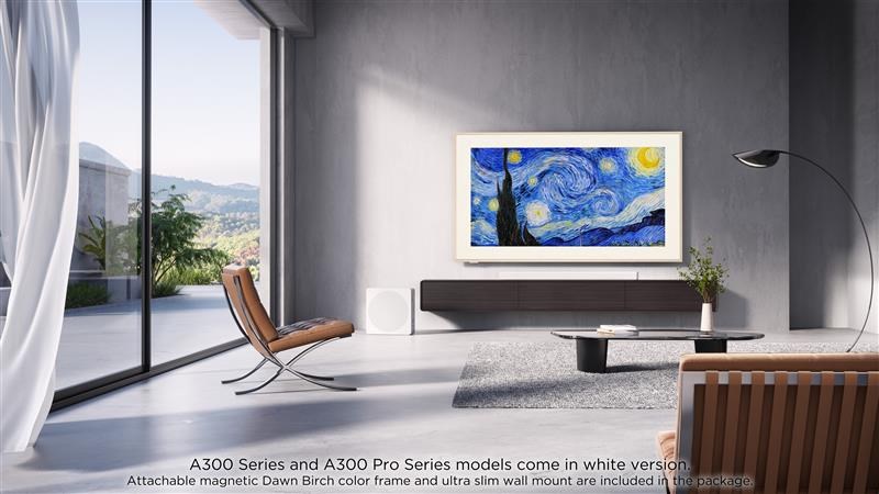 Telewizor TCL NXTFrame 55A300 PRO QLED 55'' 4K Ultra HD 144Hz Google TV Dolby Vision IQ Biały