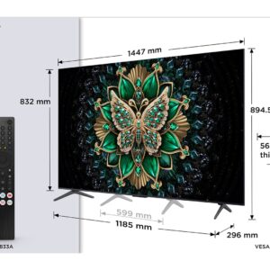 Telewizor TCL 65C6K QD-Mini-LED 65" 4K Ultra HD 144 Hz Google TV Dolby Vision IQ Metaliczny