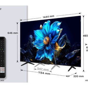 Telewizor TCL 65P7K QLED 65'' 4K Ultra HD Google TV Dolby Atmos DVB-T2 Metaliczny