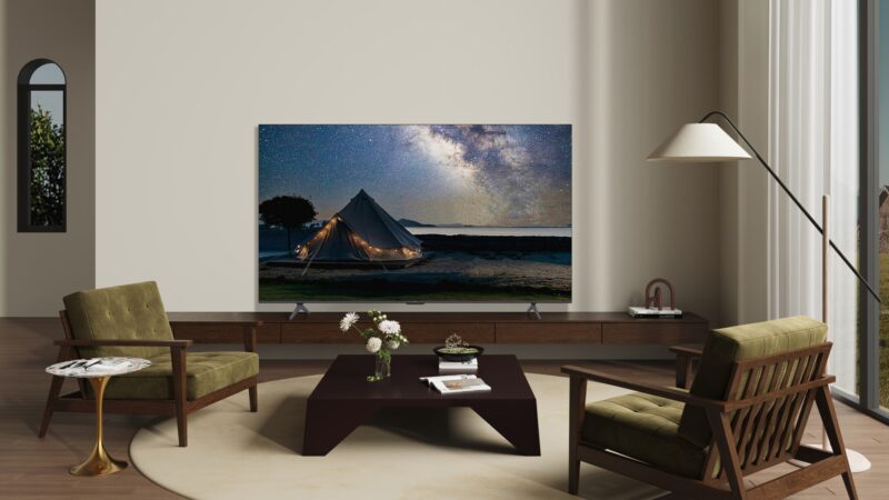 Telewizor TCL 65P7K QLED 65'' 4K Ultra HD Google TV Dolby Atmos DVB-T2 Metaliczny
