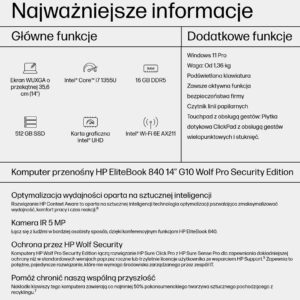 HP EliteBook 840 G10 | i7-1355U | 16GB RAM | 512GB SSD | WUXGA | Win11 Pro