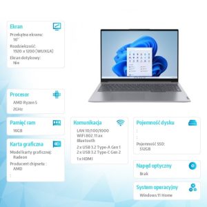 0c8ee608a22fde697ff652d21d6d1ed4.jpg Laptop ThinkBook 16 G6 21KK00B1PB W11 Home 7530U/16GB/512GB/INT/16.0 WUXGA/Arctic Grey/3YRS OS + CO2 Offset