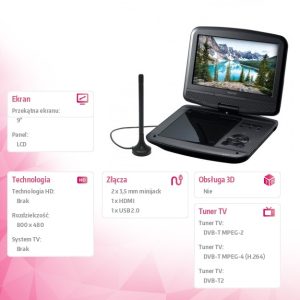 2f53183c6b67b88cecacea8e289e67ee.jpg Telewizor przenośny 9 SPV 7926T z DVD, Tuner DVB-T MPEG4