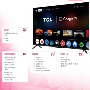 Telewizor LED 55 cali 55V6C