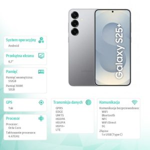 5917af3e23513141a228a656206aa494.jpg Smartfon GALAXY S25+ 5G 12/512GB DS Srebrny