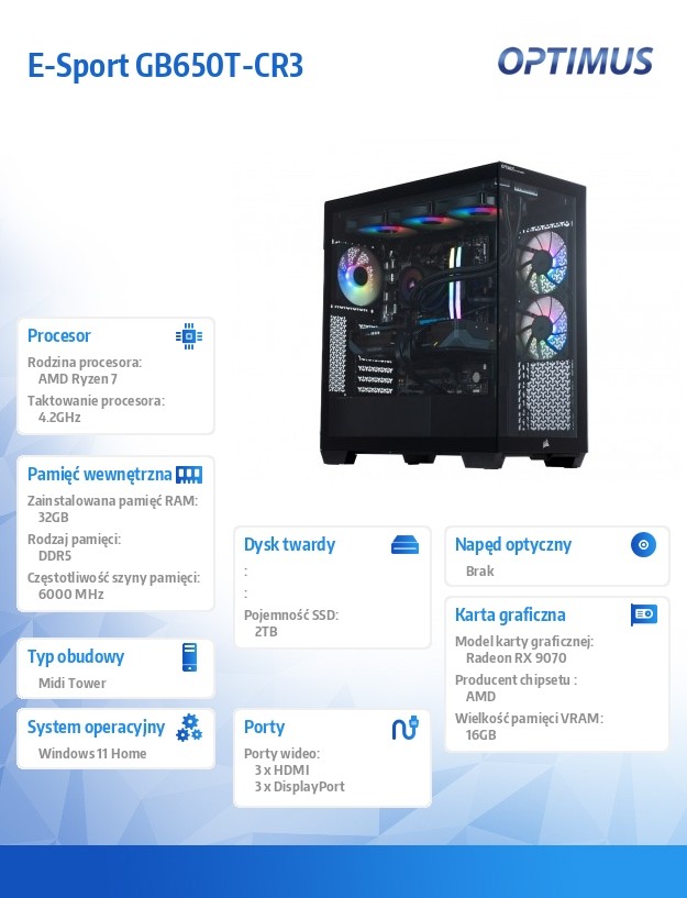 6b9f5febe440235e5dad8daa446cf1d7.jpg Komputer E-Sport GB650T-CR5 Ryzen 7 7800X3D/32GB/1TB/RX 9070 OC 16GB/W11H