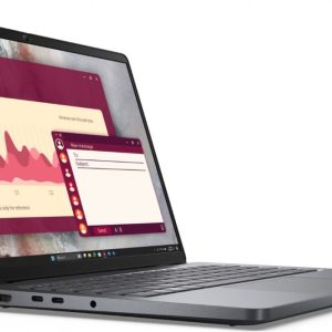 Laptop Dell Pro 14 PC14250 W11P C3 100U/8GB/512GB/14.0 FHD+/INT/FgrPr/FHD/IRCam/Mic/WLAN+BT/BcklKb/3C/3YPS Magnetite color, textured finish