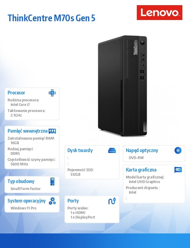 af38acf1df4d06194584e1387fd8ad72.jpg Komputer ThinkCentre M70s G5 SFF 12U8000APB W11Pro i7-14700/16GB/512GB/INT/DVD/vPro/3YRS OS
