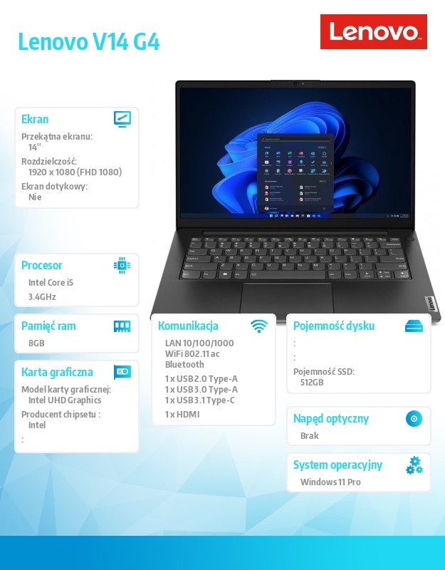 baselinker-1756547459-2.jpg Laptop V14 G4 83A0005WPB W11Pro i5-13420H/8GB/512GB/INT/14.0 FHD/Business Black/3YRS OS
