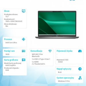 baselinker-1756547685-1.jpg Notebook Latitude 7350 Win11Pro Ultra 7 165U/16GB/512GB SSD/13.3 FHD+/Intel Graphics/FgrPr&SmtCd/FHD/IR Cam/Mic/WWANReady4G+BT/Backlit Kb/3C/vPro/3YPS