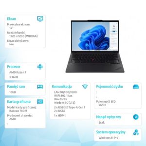 baselinker-1756547726-2.jpg Ultrabook ThinkPad T14 G5 21MC0019PB W11Pro 8840U/16GB/512GB/INT/14.0 WUXGA/Black/3YRS Premier Support + CO2 Offset