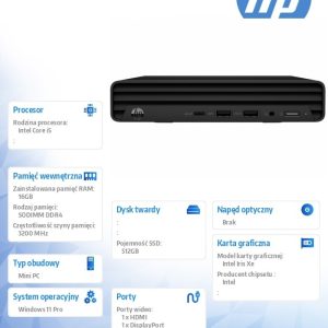 Komputer Mini Pro 260 G9 i5-1335U 512GB/16GB/W11P      998L4ET