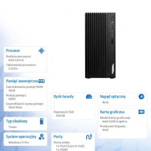 baselinker-1756547934.jpg Komputer PRO DP180 14A-882EU W11PRO/i5-14400/16GB/512GB SSD/Black