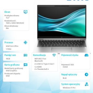 Notebook EliteBook 830 G11 U7-165U 512GB/16GB/W11P/13,3 A36WMET