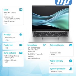 Notebook EliteBook 840 G11 U7-165U 512GB/16GB/W11P/14.0   9G0V9ET