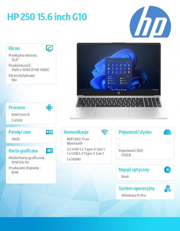 baselinker-1756548225.jpg Notebook 250 G10 i5-1334U 512GB/16GB/W11Pro/15.6 cali AL0E7AT