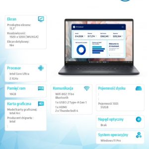 baselinker-1756548354-1.jpg Laptop Dell Pro 13 Premium PA13250 Win11Pro Ultra 5 236V/16GB/512GB SSD G4/13.3 FHD+/Arc/FgrPr/Cams&Mic/WLAN+BT/BcklKb/3C/vPro/3YPS Magnesium