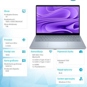 baselinker-1756548619.jpg Laptop Dell 14 Plus 2-in-1 DB04250 Win11Pro Ultra 7 256V/16GB/512GB SSD/14.0 FHD+ Touch/Arc/WLAN + BT/Backlit Kb/4 Cell/3Y ProSupport