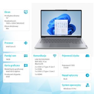 baselinker-1756548935-1.jpg Notebook ThinkBook 14 G8 21SG00H8PB W11Pro i5-13420H/16GB/512GB/INT/14.0 WUXGA/Luna Grey/3YRS OS + CO2 Offset