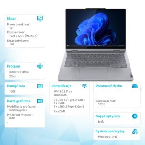 baselinker-1756548964-1.jpg Laptop ThinkBook 14 G5 2in1 21SQ0017PB W11Pro Ultra 7 255U/16GB/512GB/INT/14.0 WUXGA/Touch/Luna Grey/3YRS OS + CO2 Offset