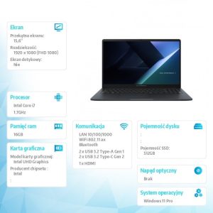 baselinker-1756548975.jpg Notebook ExpertBook B1 B1503CVA-S71644X - i7-1355U/16GB/512GB/15.6 FHD/Win 11 PRO/3YRS