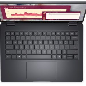 Laptop Dell Pro 14 PC14250 W11P C3 100U/8GB/512GB/14.0 FHD+/INT/FgrPr/FHD/IRCam/Mic/WLAN+BT/BcklKb/3C/3YPS Magnetite color, textured finish