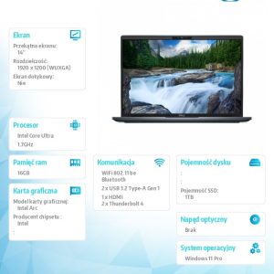 baselinker-1756549053-1.jpg Laptop Latitude 7450 Win11Pro Ultra 5 135H/16GB/1TB SSD/14.0 FHD+250nits/Intel Graphics/FgrPr/FHD/IR Cam/Mic/WWAN Ready+BT/BcklKb/3C/vPRO/3YPS