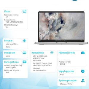 baselinker-1756549123.jpg Laptop Dell Pro 16 PC16250 W11P U5 235U/16GB/512GB SSD/16.0 FHD+/Int/FgrPr/FHD/IRCam/Mic/WLAN+BT/BcklKb/3C/vPro/3YPS Platinum