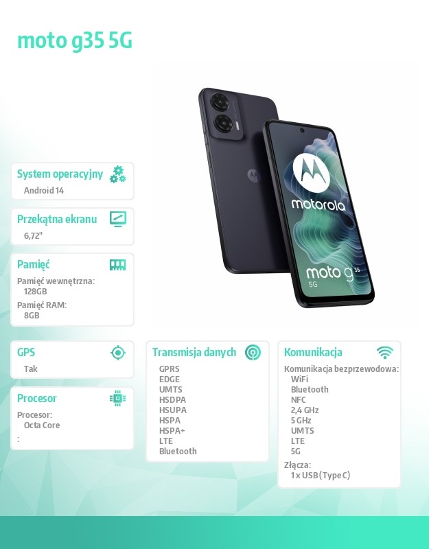 baselinker-1756645305.jpg Smartfon moto g35 5G 8/128GB GrayStone