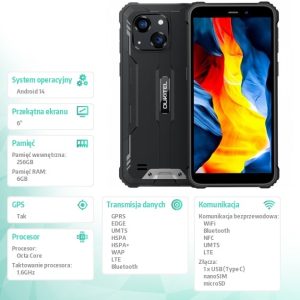 baselinker-1756645471.jpg Smartfon WP32 Pro 4G 6/256GB IP69K czarny