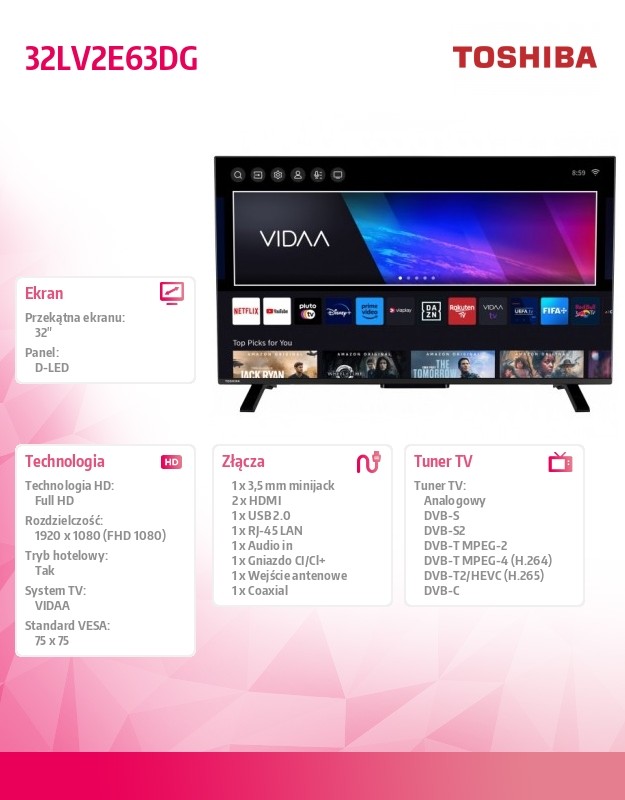 baselinker-1756645491-1.jpg Telewizor LED 32 cale 32LV2E63DG
