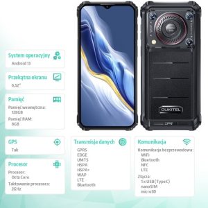 baselinker-1756645525-1.jpg Smartfon WP36 4G 8/128GB IP69K Czarny