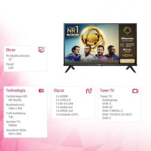 Telewizor LED 32 cale 32A4N