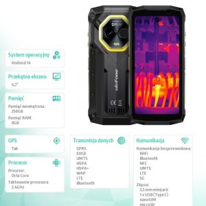baselinker-1756645764.jpg Smartfon Armor Mini 20T Pro 5G 4.7 cala 8/256GB IP69K termowizja Czarny