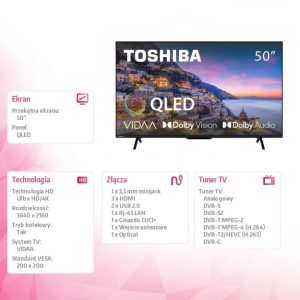 Telewizor QLED 50 cali 50QV2463DG