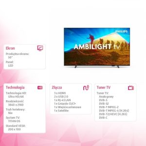 Telewizor LED 50 cali 50PUS8009/12